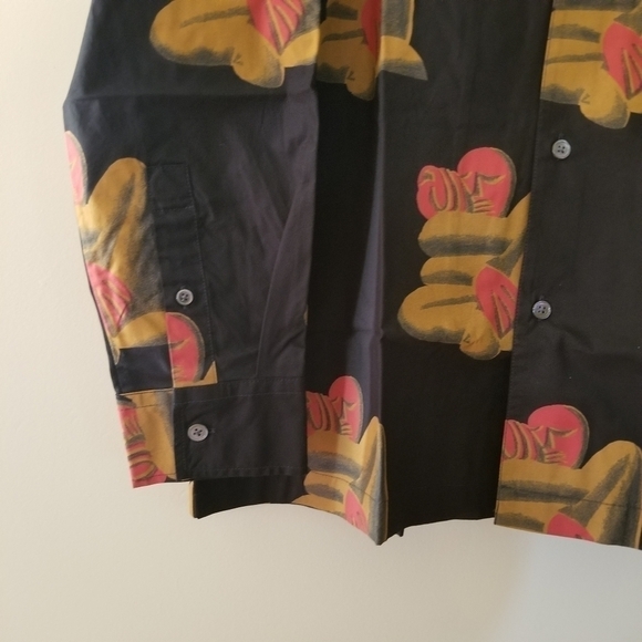 𝅺nwt Wood Wood David JM Street Fink Button Down Size Small - Picture 15 of 15